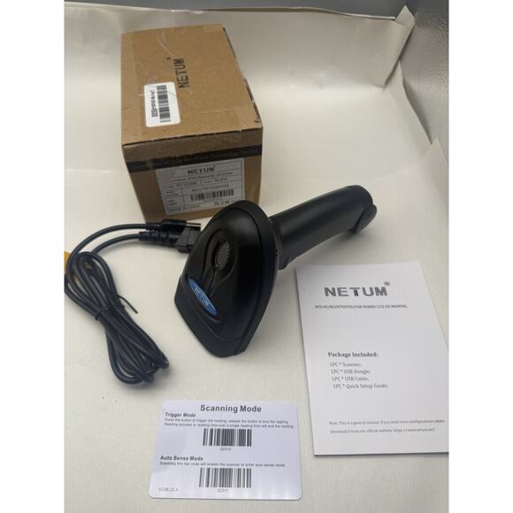 NETUM Bluetooth Barcode Scanner, Compatible with 2.4G Wireless & Bluetooth *READ - Picture 6 of 12